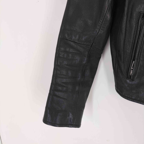 DOMENICO SAVIO GOAT LEATHER ライダースジャケット レディース JPN:36