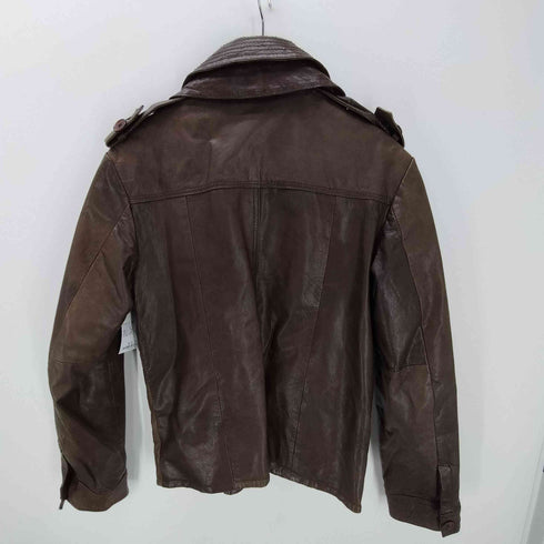 goosecraft 山羊革 ゴートレザー スタンドネック レザー ジャケット メンズ JPN:S