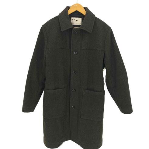 エムエイチエル MHL. BASIC MELTON COAT メルトン ステンカラーコート メンズ JPN:S