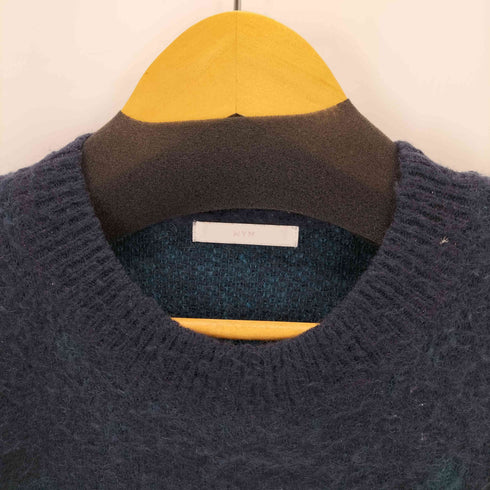 ウィムバイリドム WYM LIDNM MOHAIR BLEND JACQUARD SHAGGY KNIT メンズ JPN:M