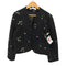 ザラ ZARA エンブロイダリー テクスチャー ジャケット レディース import:M