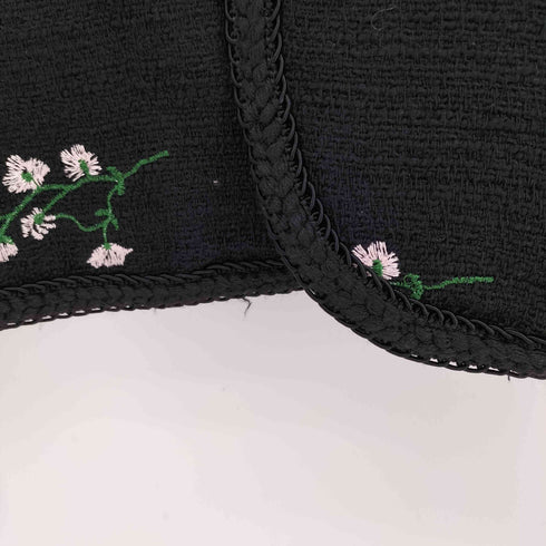 ザラ ZARA エンブロイダリー テクスチャー ジャケット レディース import:M