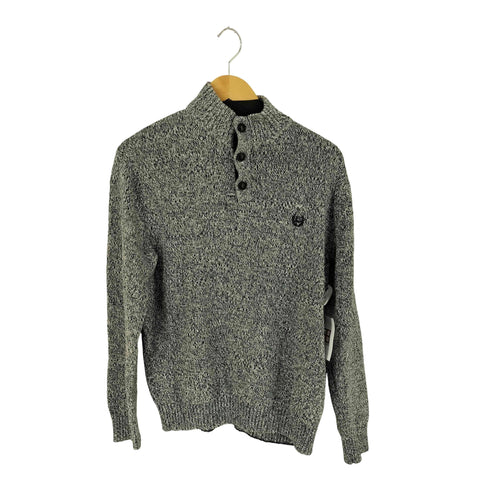 チャップス CHAPS エルボーパッチハーフボタン二ット メンズ import:L