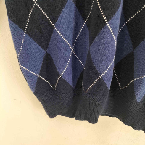 ノーティカ NAUTICA アーガイルハーフボタン二ットポロ メンズ import:L