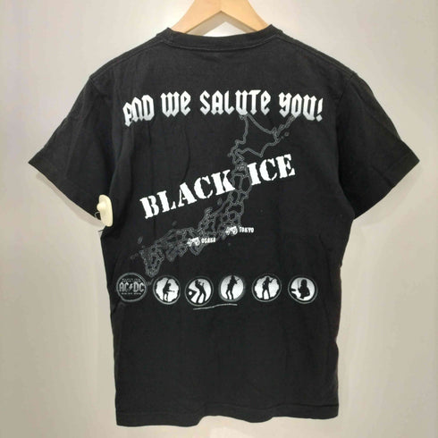 シュート SHOOT 00s ハードロックバンド 悪魔の氷 BLACK ICE ジャパンツアー Tシャツ メンズ JPN:S