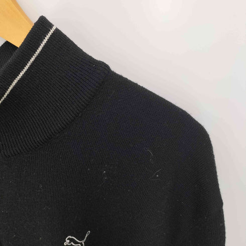 プーマ PUMA ロゴ刺繍 ダブルジップ ドライバーズニット メンズ import:XXL