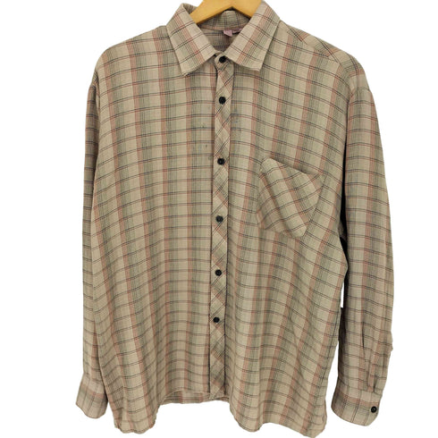 50s タータンチェック 長袖 シャツ メンズ 41