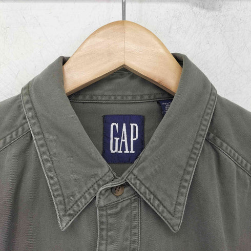 ギャップ Gap 90s OLD コットン パッチポケット ボタンダウンシャツ メンズ import:L