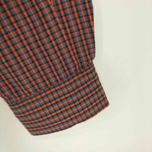 ステューシー Stussy USA製 紺タグ コットン チェック L/S シャツ メンズ import:M