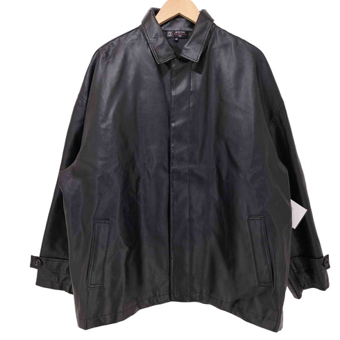 ミッシェルクランオム MICHEL KLEIN HOMME フェイクレザー 比翼ブルゾン メンズ JPN:46