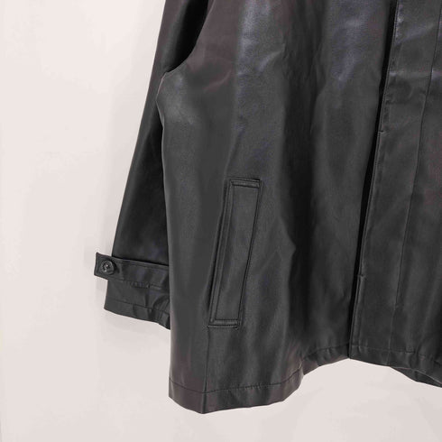 ミッシェルクランオム MICHEL KLEIN HOMME フェイクレザー 比翼ブルゾン メンズ JPN:46