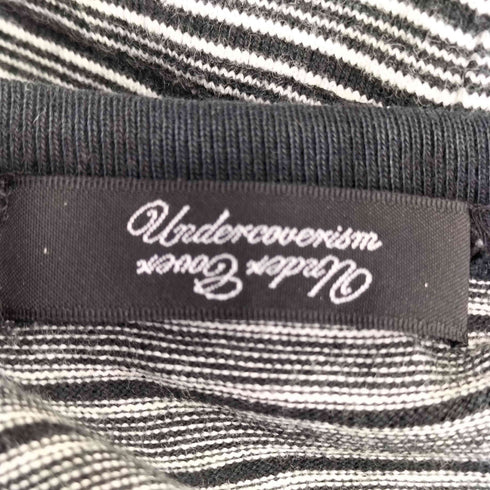 アンダーカバーイズム UNDERCOVERISM 09SS 雷ロゴ 7部袖 ボーダーTシャツ メンズ JPN:2