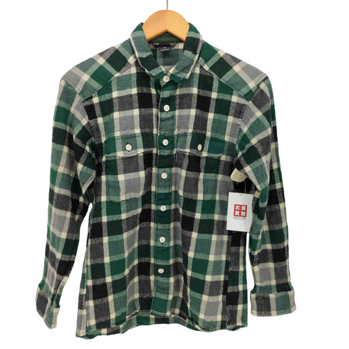 モンベル mont bell メリノウール トレール チェック L/S シャツ メンズ JPN:M