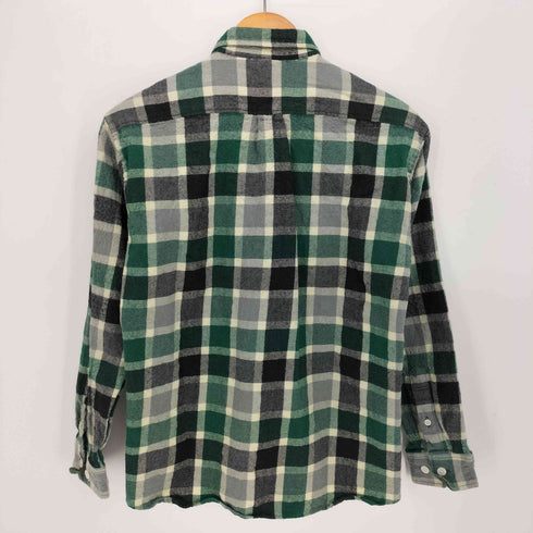 モンベル mont bell メリノウール トレール チェック L/S シャツ メンズ JPN:M