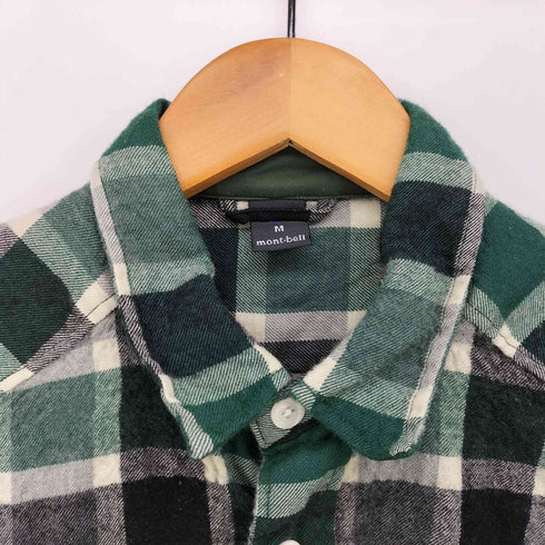 モンベル mont bell メリノウール トレール チェック L/S シャツ メンズ JPN:M