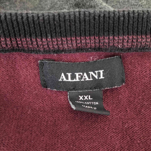 アルファニ ALFANI マルチカラーニット メンズ import:XXL