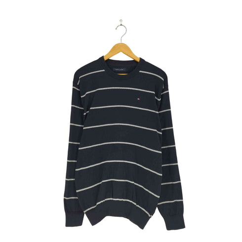 トミーヒルフィガー TOMMY HILFIGER クルーネックボーダーニット メンズ