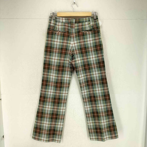 haggar 70S ロケットTALON マルチカラーチェック柄スラックスパンツ メンズ