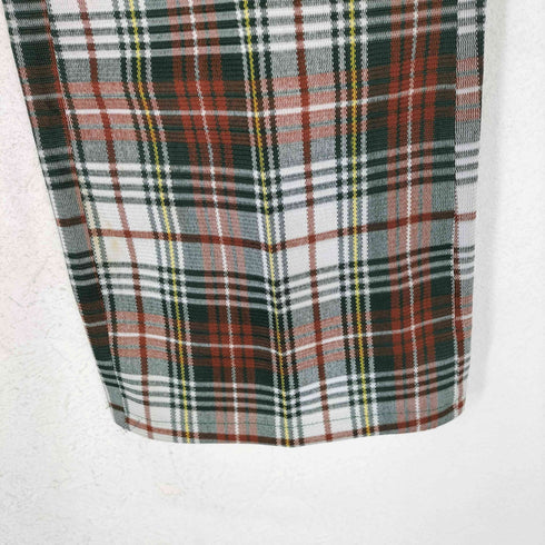 haggar 70S ロケットTALON マルチカラーチェック柄スラックスパンツ メンズ