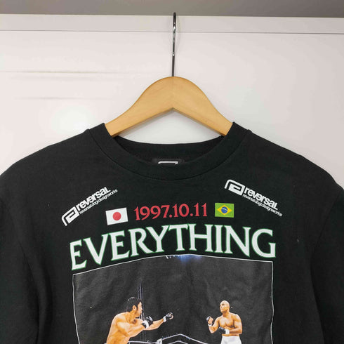 リバーサル REVERSAL 1997.10.11 TEE タイトルマッチ 格闘技 最強神話崩壊 クルーネック Tシャツ メンズ JPN:S