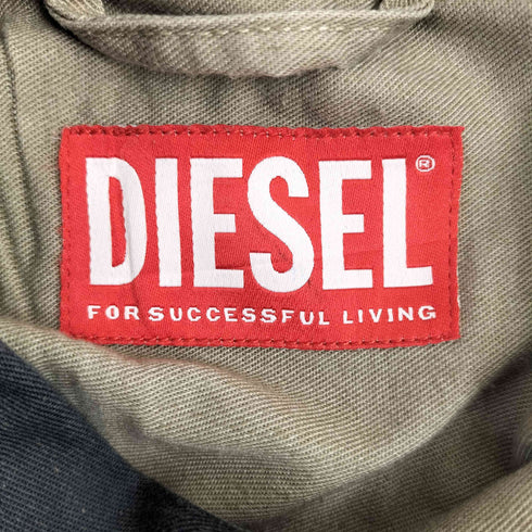 ディーゼル DIESEL 24ss S-CADD オーバーダイ カーゴ シャツジャケット メンズ EUR:48