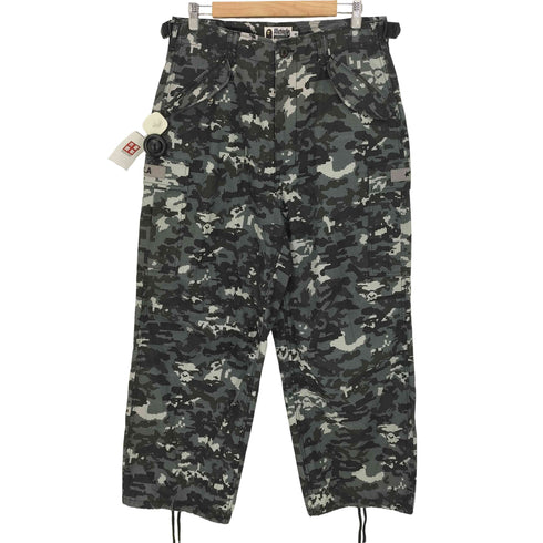 アベイシングエイプ A BATHING APE 26ss MULTI PIXEL CAMO M-65 CARGO PANTS メンズ JPN:XL