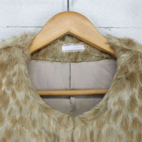 LOAVES フェイクファージャケット レディース JPN:M