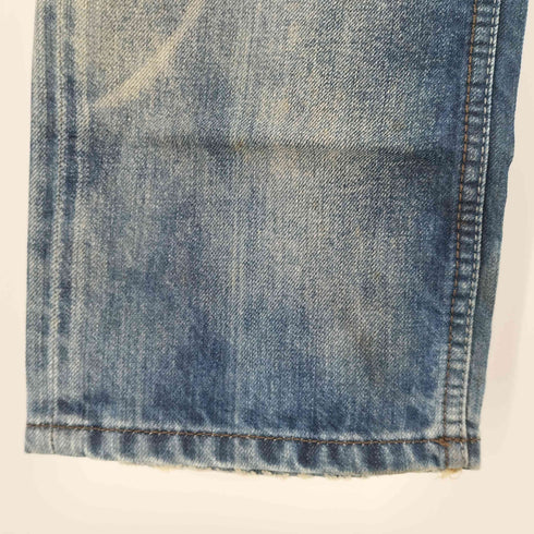 ディーゼル DIESEL REGULAR STRAIGHT WAYKEE ロゴ刻印 カラビナフック ダスト ダメージ加工 テーパードスキニーデニム メンズ W28 L32