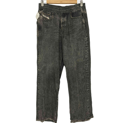ディーゼル DIESEL 23ss DENIM-EFFECT P-FERGY-A PANTS デニム転写 イージーパンツ メンズ 46