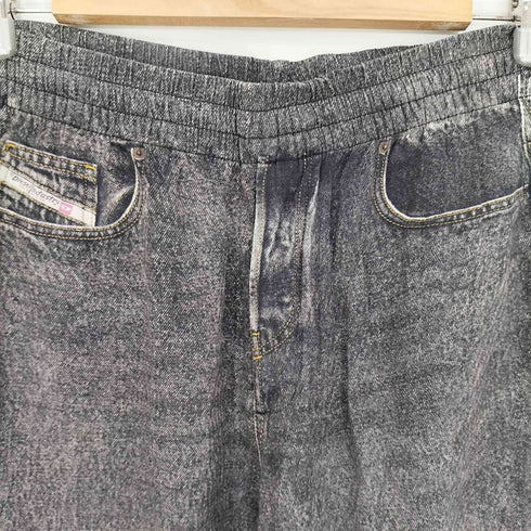 ディーゼル DIESEL 23ss DENIM-EFFECT P-FERGY-A PANTS デニム転写 イージーパンツ メンズ 46