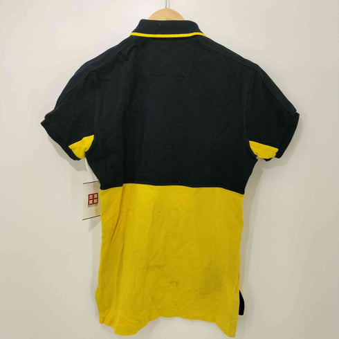 ポロラルフローレン POLO RALPH LAUREN CUSTOM FIT ビッグポニー刺繍 ハトメベンチ バイカラー ポロシャツ メンズ import:XS
