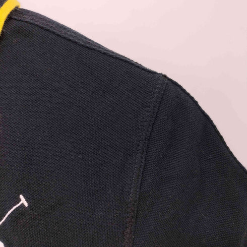 ポロラルフローレン POLO RALPH LAUREN CUSTOM FIT ビッグポニー刺繍 ハトメベンチ バイカラー ポロシャツ メンズ import:XS