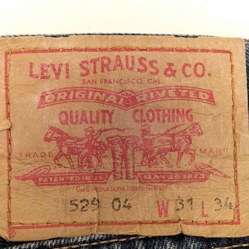リーバイス Levis 00s ボタン裏292刻印 529-04 ローライズ フレア デニム メンズ W31 L34