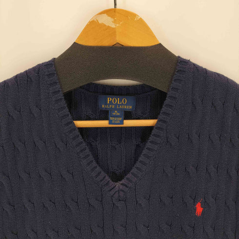 ポロラルフローレン POLO RALPH LAUREN スモールポニー刺繍ケーブルニットベスト メンズ JPN:XL