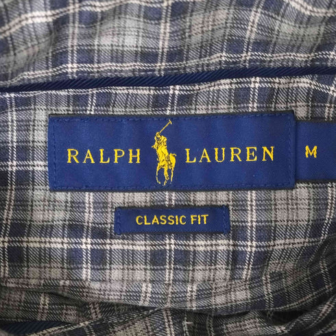 ラルフローレン RALPH LAUREN CLASSIC FIT スモールポニー刺繍L/Sチェックシャツ メンズ JPN:M