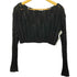 ザラ ZARA 透かし編み クロップド シアーニット レディース import:S