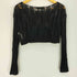 ザラ ZARA 透かし編み クロップド シアーニット レディース import:S