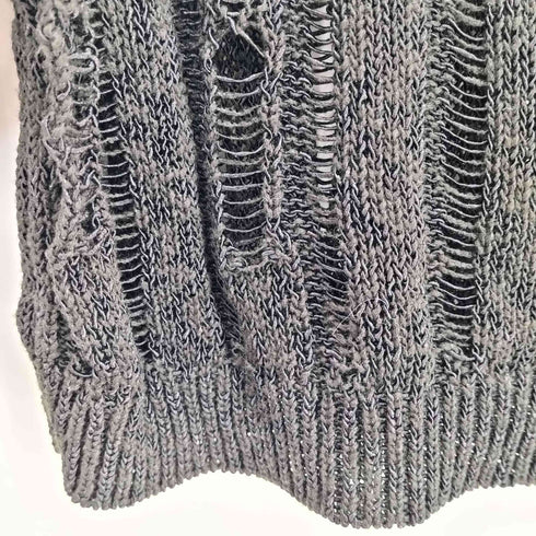 ザラ ZARA 透かし編み クロップド シアーニット レディース import:S