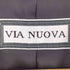 VIA NUOVA PURE CASHMERE 100% ヘリンボーン ダブル テーラードジャケット メンズ