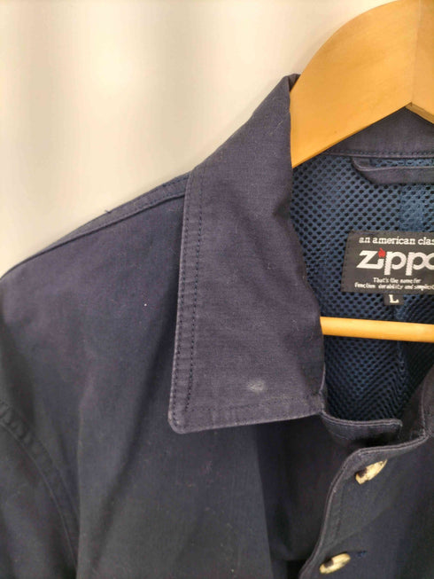 ジッポ ZIPPO 裏地メッシュ ヘリンボーン コットン カバーオール メンズ import:L