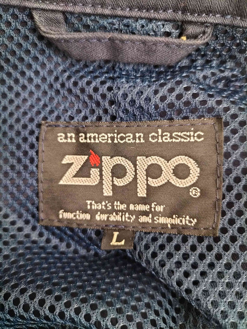 ジッポ ZIPPO 裏地メッシュ ヘリンボーン コットン カバーオール メンズ import:L