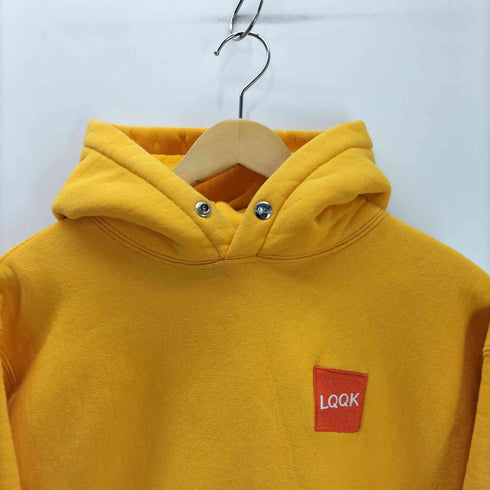 ルックスタジオ LQQK STUDIO ボックスロゴ リバースウィーブ ヘビー スウェット パーカー SNAP HOODIE メンズ