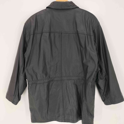 mittumix cow leather 裏地キルティング 比翼ジップ カウレザーカーコート メンズ JPN:L