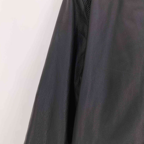 mittumix cow leather 裏地キルティング 比翼ジップ カウレザーカーコート メンズ JPN:L