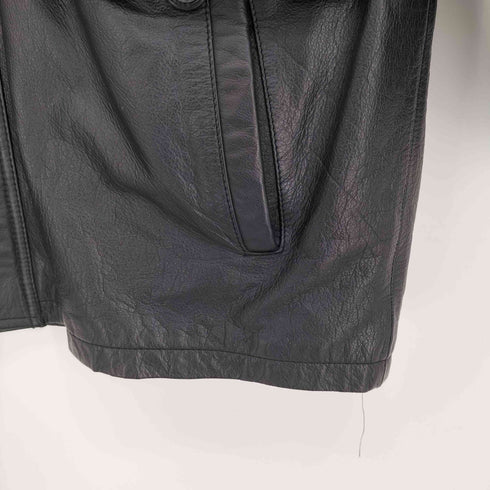 mittumix cow leather 裏地キルティング 比翼ジップ カウレザーカーコート メンズ JPN:L