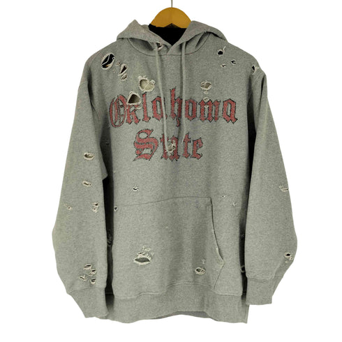 フリークスストア FREAKS STORE ダメージ加工 フロントプリント プルオーバーパーカー レディース JPN:M