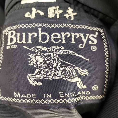 バーバリーズ BURBERRYS イングランド製 金ボタン ダブル 紺ブレザー ビッグサイズ メンズ 52R