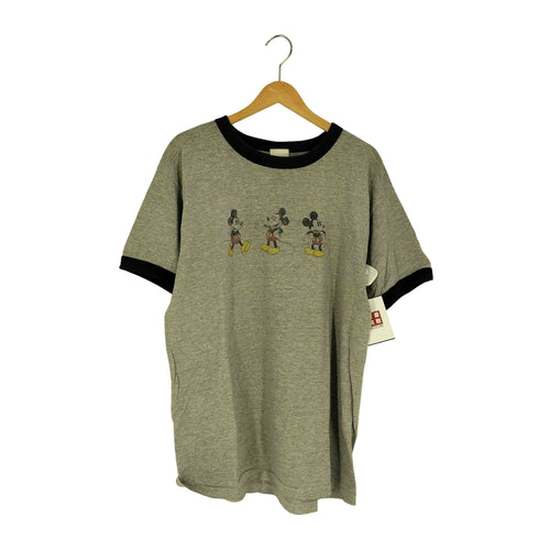 00S フロントキャラクタープリント リンガーTシャツ メンズ import:L