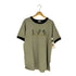 00S フロントキャラクタープリント リンガーTシャツ メンズ import:L