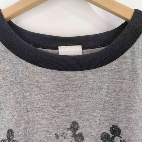 00S フロントキャラクタープリント リンガーTシャツ メンズ import:L